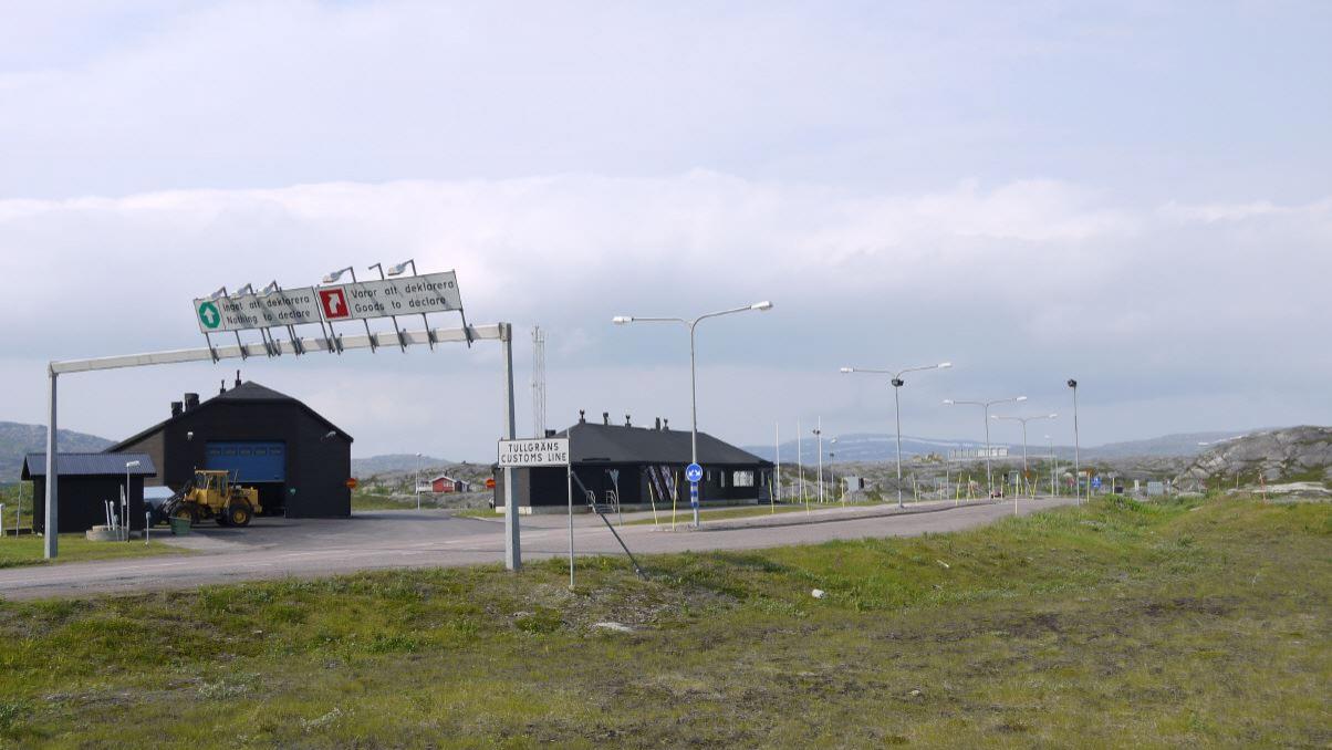 Grenzübertritt nach Norwegen bei Riksgränsen