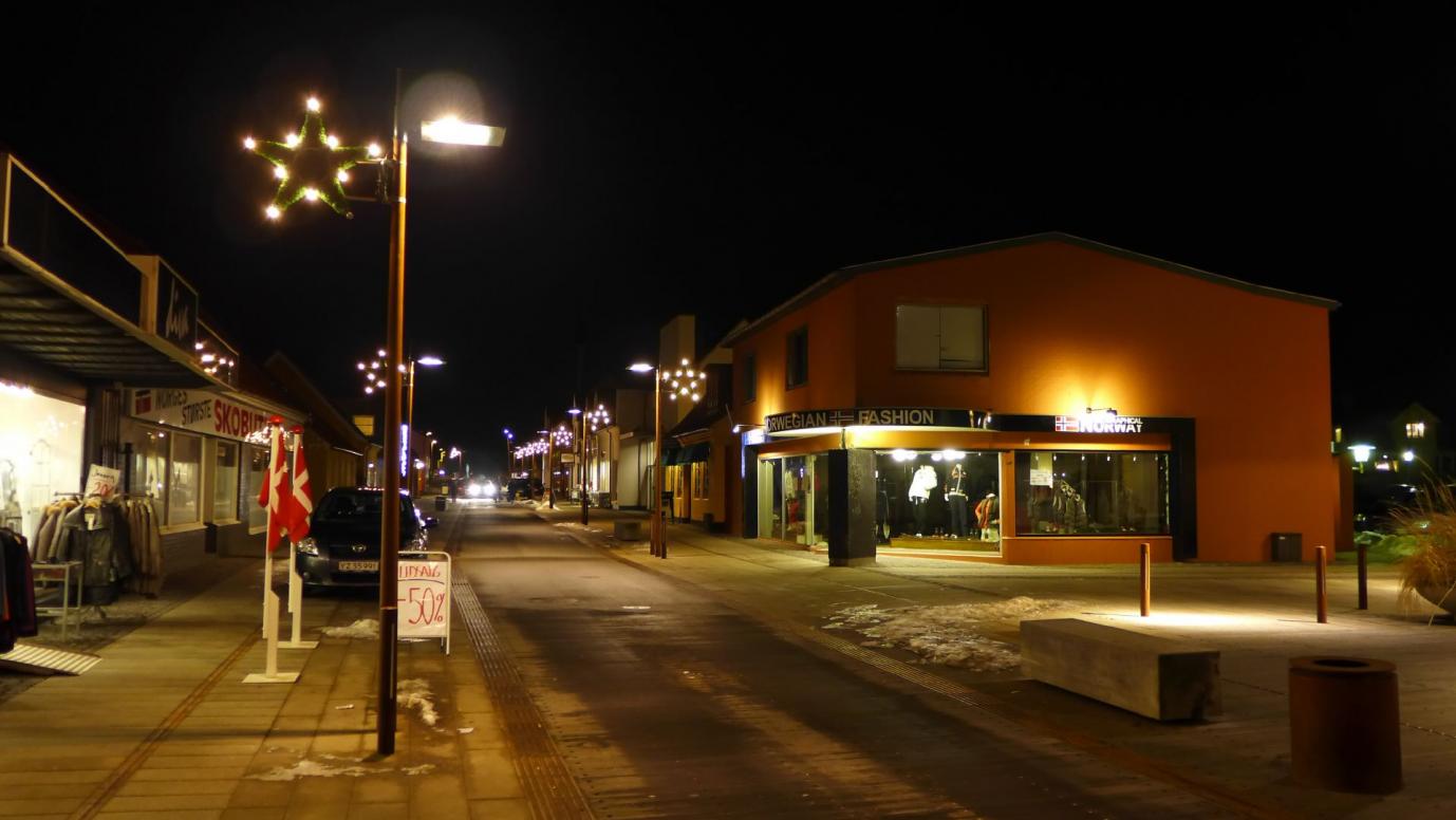 Hirtshals bei Nacht