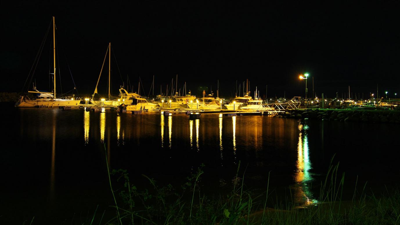 Abends am Hafen