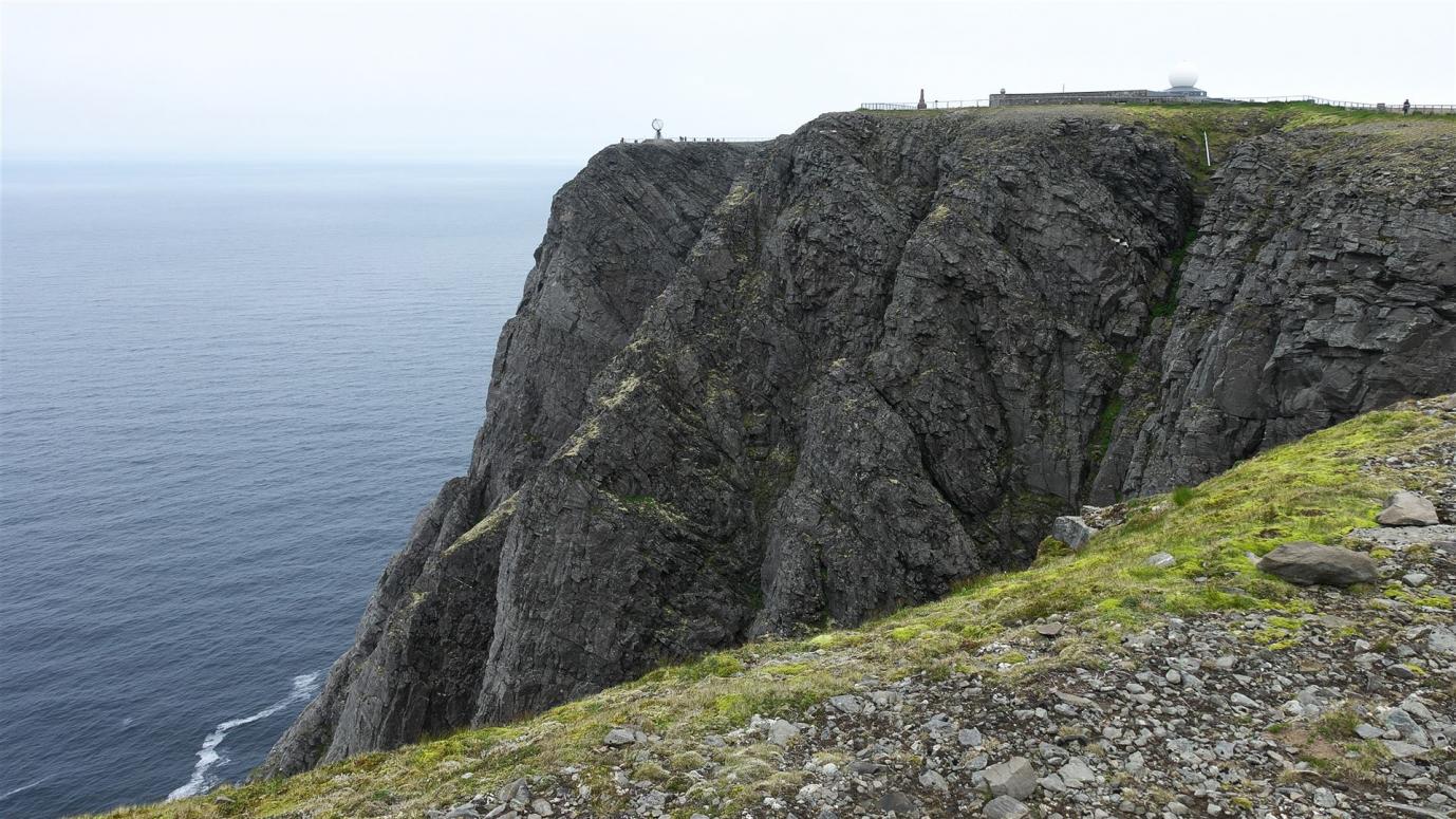 Blick zum Nordkap - Felsen