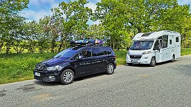 230531-36v bei Blåvand - Treffen mit Großeltern, Vanessa, Marco & Lea (Begrüßungskaffee)