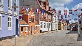 230528-005v Grafenstein (Gråsten) - Spaziergang im Ort (zum Schloss)